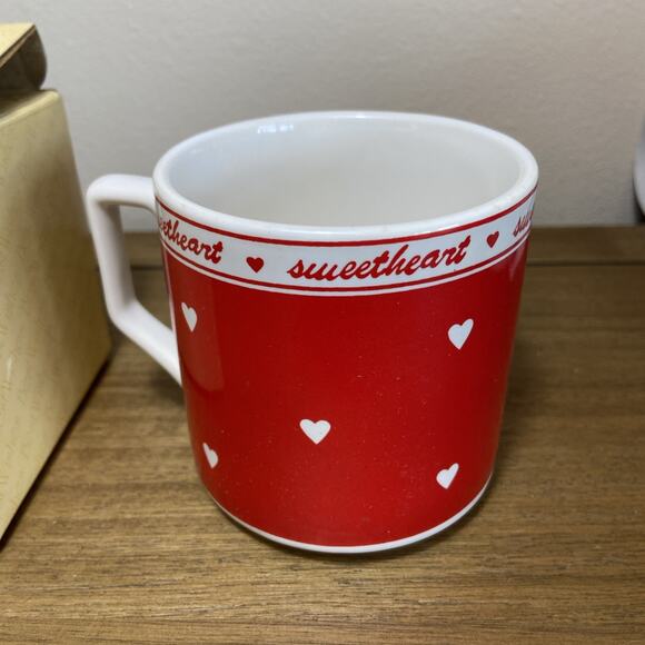 Vintage VTG 1986 Musical Stoneware Melody Mug SWEETHEART Coffee Tea Best Wishes - Picture 3 of 16